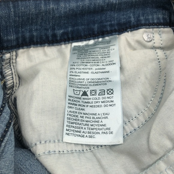 Levi's Strauss Womens Jeans 29x30 Modern Straight Gold NWT 8S Misses Stretch Fit - Picture 14 of 15